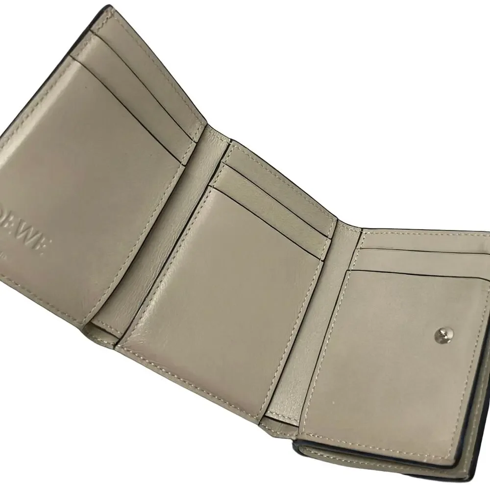 Loewe Trifold Wallet C660TR2X01 Green Brown